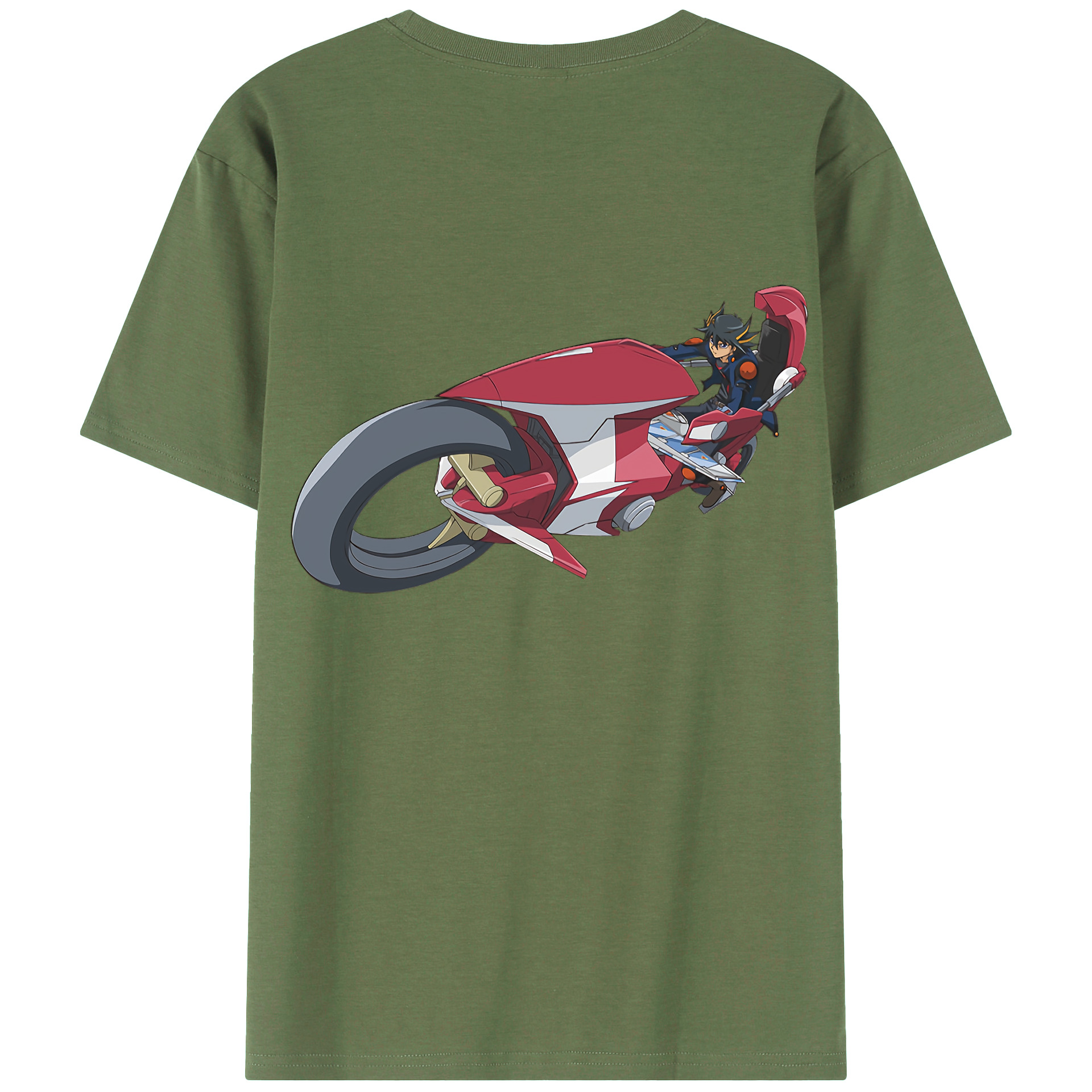（画像用） 遊☆戯☆王 Yu-Gi-Oh! 綿100％ メンズ半袖Tシャツ（バックプリント） 通気性